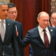 Obama y Putin de russia tienen un breve encuentro durante la cumbre de la APEC en China