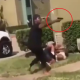 VIDEO Mujer apunta con su pistola a una chica que peleaba con su hija